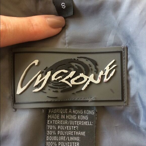 Cyclone Gray Rain Coat - Picture 4 of 4